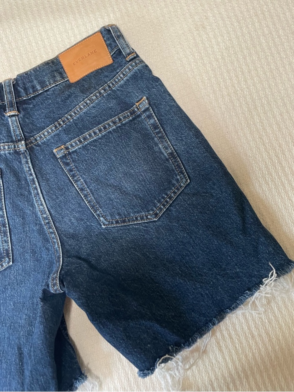 Everlane The Denim Relaxed Short Cutoffs 100% cotton dark wash